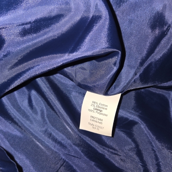 J. Crew Navy Yellow Orange Cotton Floral Pleated V-Neck Dress - Picture 10 of 10